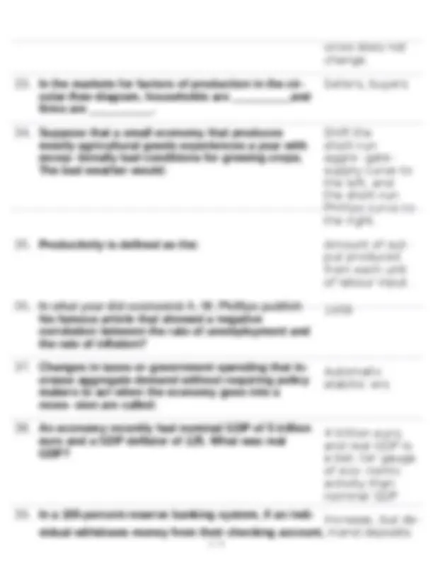 ASU ECN 211 Final Exam Review: Questions and Answers | Exams Nursing ...