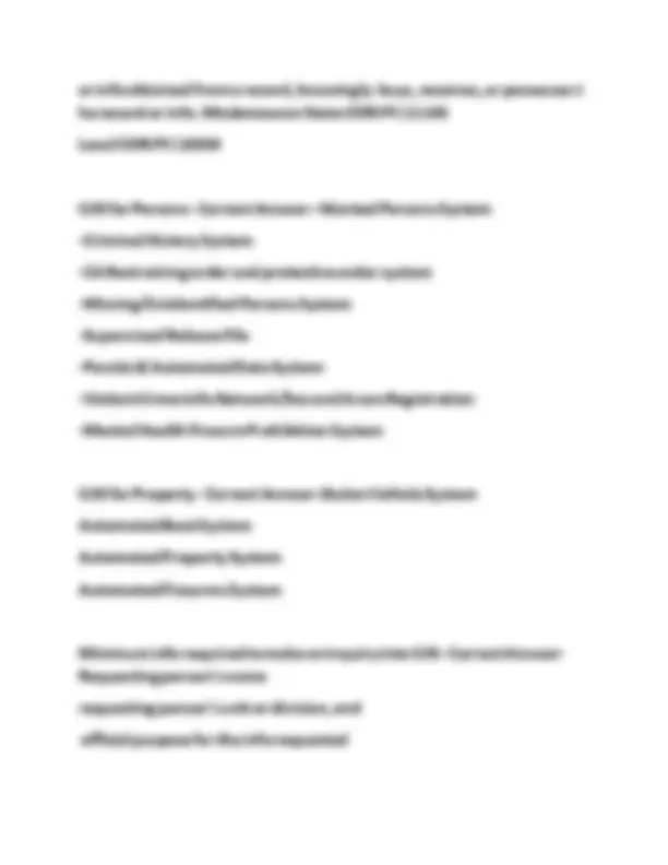 CLETS (California Law Enforcement Telecommunications System) Exam ...