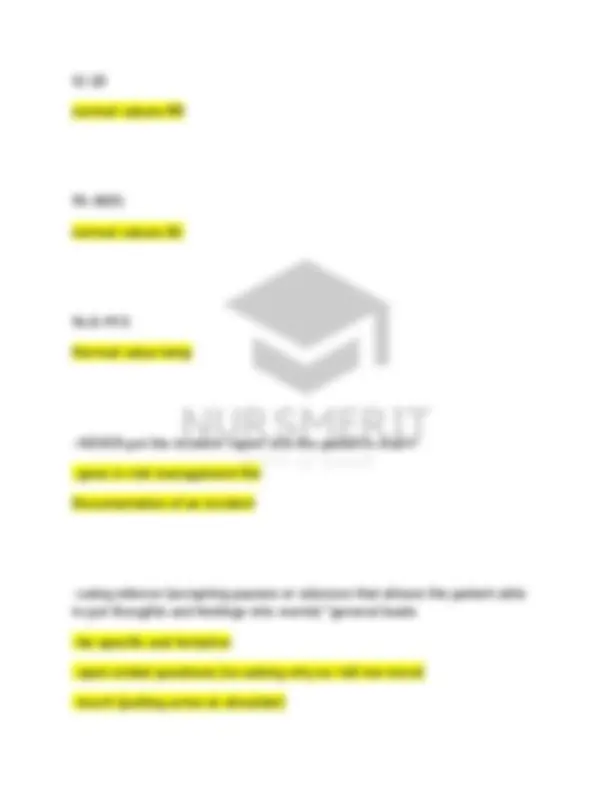 NUR 155 Final Exam Study Guide: Key Concepts and Nursing Principles ...