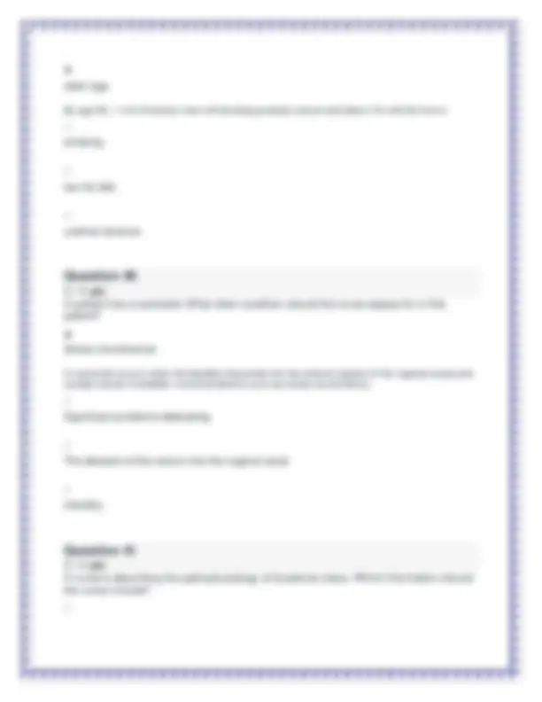 SCI 225 Pathophysiology Final Exam Proctored Questions and Answers ...