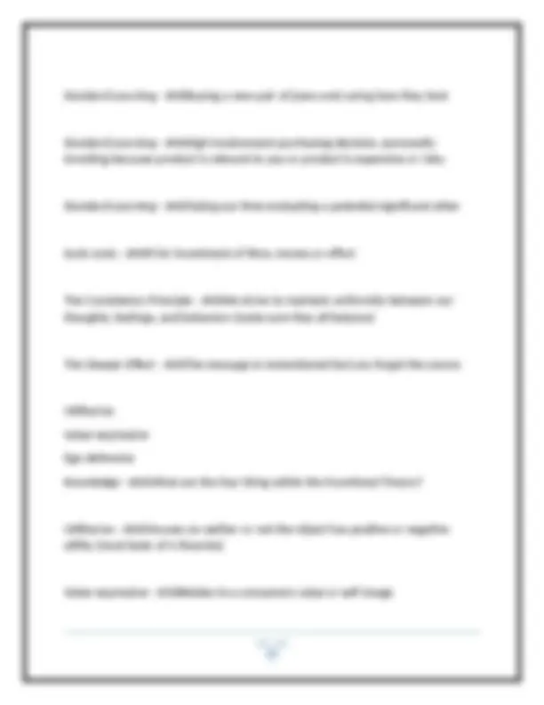 MKT 3411 Exam 3: Consumer Behavior Concepts and Applications | Exams ...