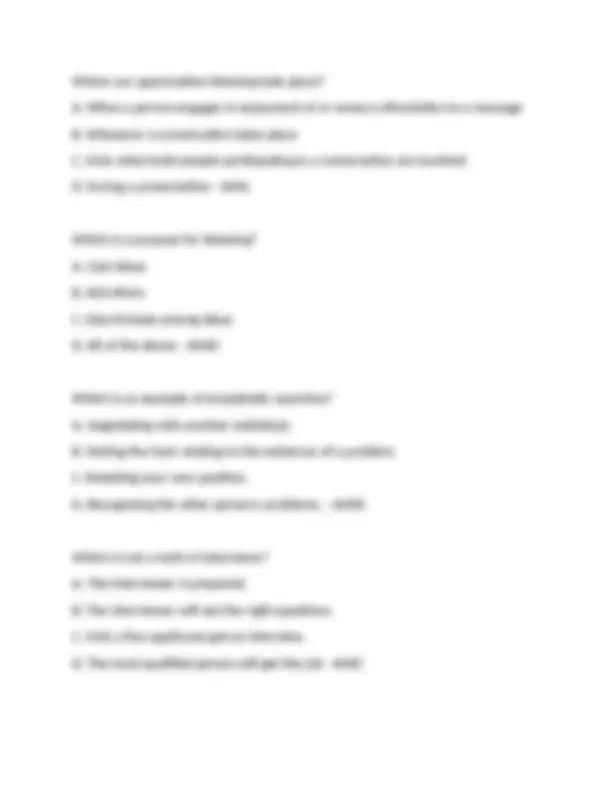 COM 100 Final Exam 2024-2025: Questions and Answers | Exams ...