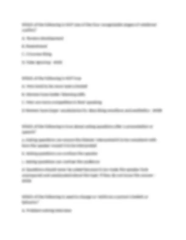 COM 100 Final Exam 2024-2025: Questions and Answers | Exams ...