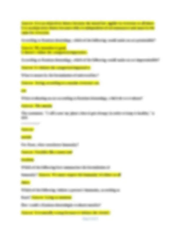 Intro to Ethics - PHIL 200 Unit 3 Questions and Answers | Exams Nursing ...