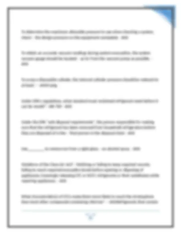 EPA 608 Universal Certification Exam Questions and Answers | Exams ...