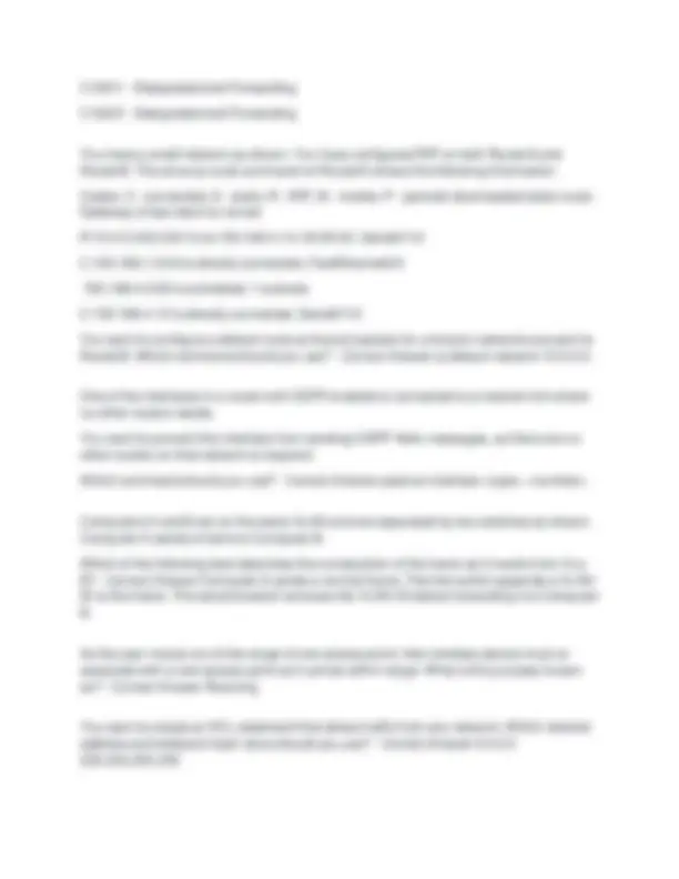 Cisco CCNA 200-301 Practice Exam 2024 with Correct Answers | Exams ...