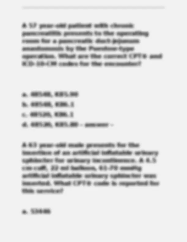 AAPC Final Exam Solutions: Medical Coding Practice Questions | Exams ...