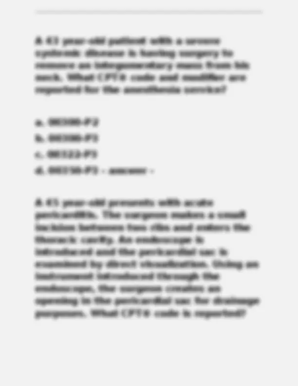 Medical Coding Case Question AAPC Final Exam Solutions: Medical Coding Practice Questions | Exams ...