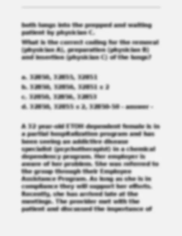 AAPC Final Exam Solutions: Medical Coding Practice Questions | Exams ...