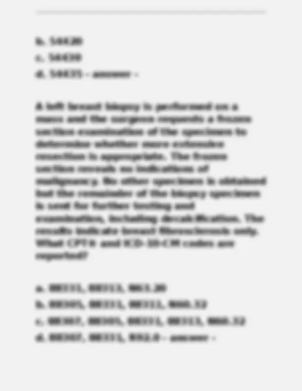 AAPC Final Exam Solutions: Medical Coding Practice Questions | Exams ...