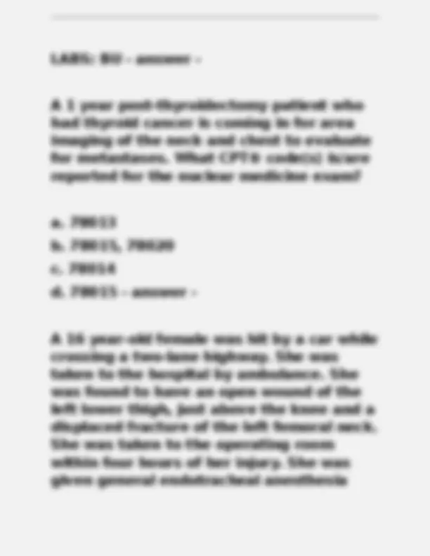 AAPC Final Exam Solutions: Medical Coding Practice Questions | Exams ...