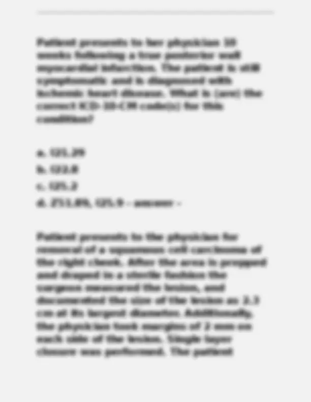 AAPC Final Exam Solutions: Medical Coding Practice Questions | Exams ...
