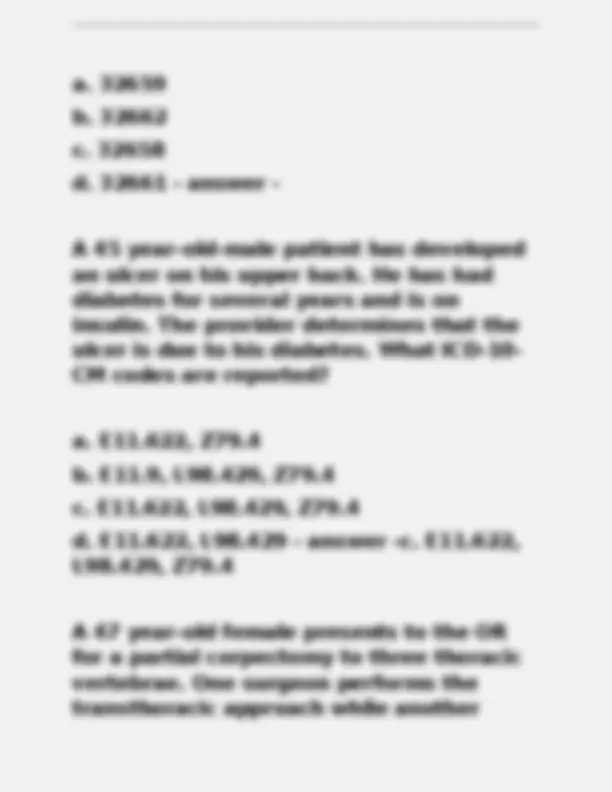 Medical Coding Case Question AAPC Final Exam Solutions: Medical Coding Practice Questions | Exams ...