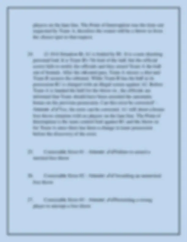 NFHS Basketball Rule 2: Correctable Errors Examination | Exams Physical ...