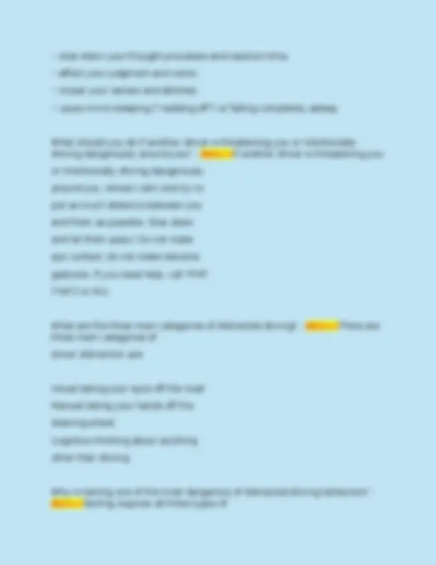 E Class Flo Rida Florida Class E Drivers License (Test Your Knowledge) questions with ...