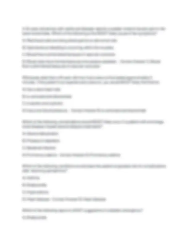 EMT Medical Fisdap Practice Test Exam Questions and Answers | Exams ...