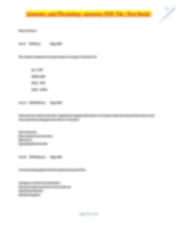 Anatomy and Physiology OpenStax Test Bank: Questions and Solutions ...