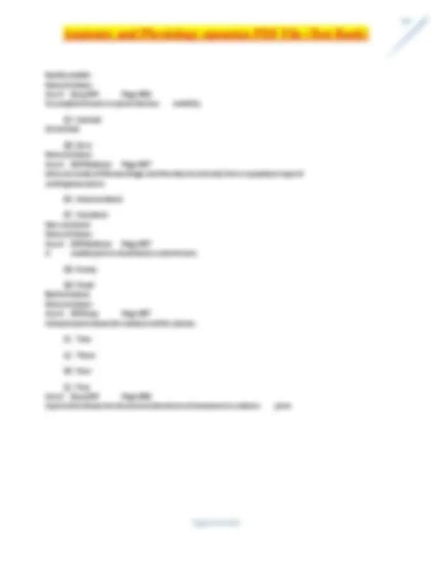 Anatomy and Physiology OpenStax Test Bank: Questions and Solutions ...