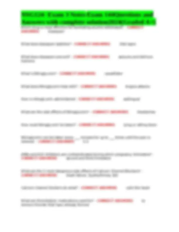NSG124 Exam 3 Notes: 144 Questions and Answers with Complete Solutions ...