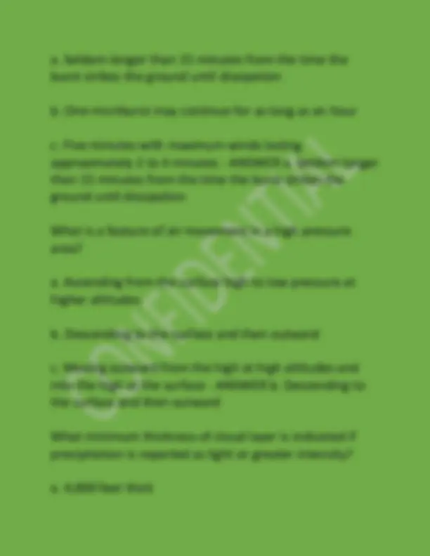 ATPL – METEOROLOGY TEST QUESTIONS AND ANSWERS 2024-2025. | Exams ...