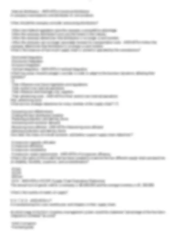 Operations Management: C215 Final Exam with Verified Answers | Exams ...