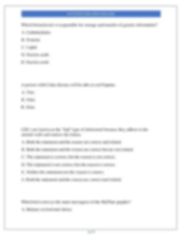 Nutrition Final Exam 2025-2026: Questions and Answers | Exams Nursing ...