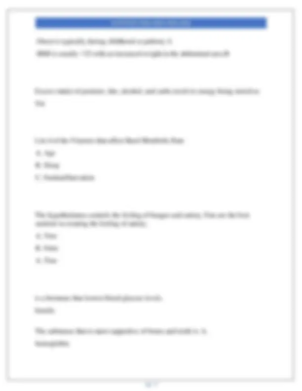 Nutrition Final Exam 2025-2026: Questions and Answers | Exams Nursing ...