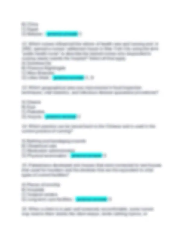 Nursing Professionalism Test Bank: Multiple Choice Questions and ...