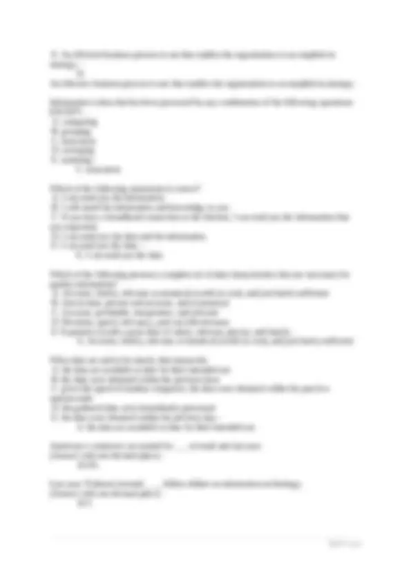 MIS 300 Exam 1: Introduction to Management Information Systems | Exams ...