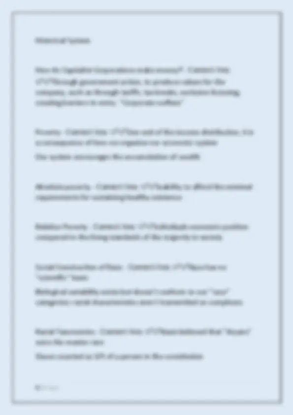 Sociology 134 Final Exam Study Guide: Key Concepts and Theories | Exams ...