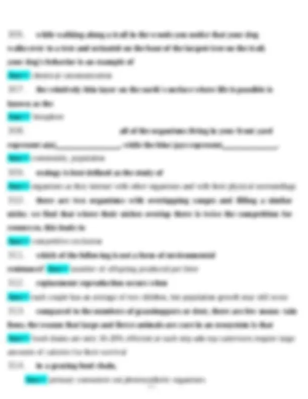 Biology 101 Final Exam Test Bank Questions and Answers | Exams Biology ...