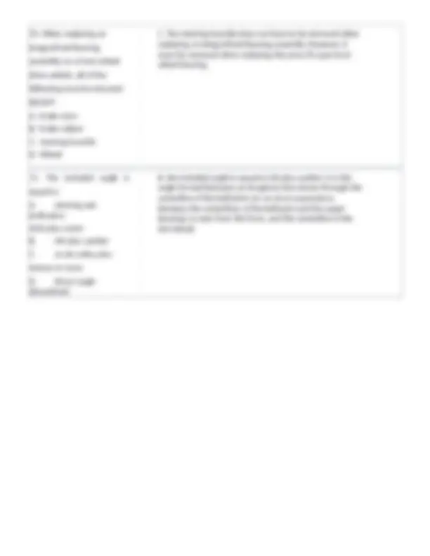 ASE A4 Practice Test: Automotive Mechanics | Exams Mechanics | Docsity