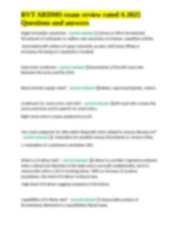 RDMS Exam Review: Venous Thrombosis, Tests, and Vascular Disease ...