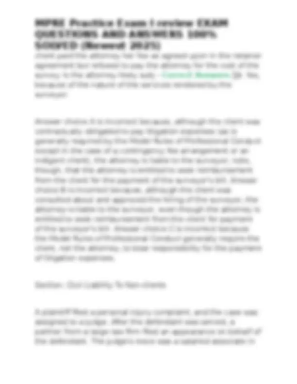 cs 2308 exam i review. - ppt download Images High... MPRE Practice Exam I Review: Questions and Answers (Newest 2025 ...