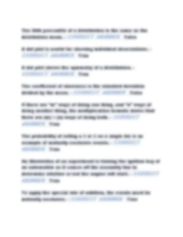 Business Statistics Final Exam: Practice Questions and Answers | Exams ...