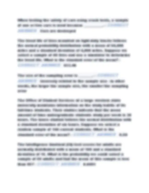 Business Statistics Final Exam: Practice Questions and Answers | Exams ...