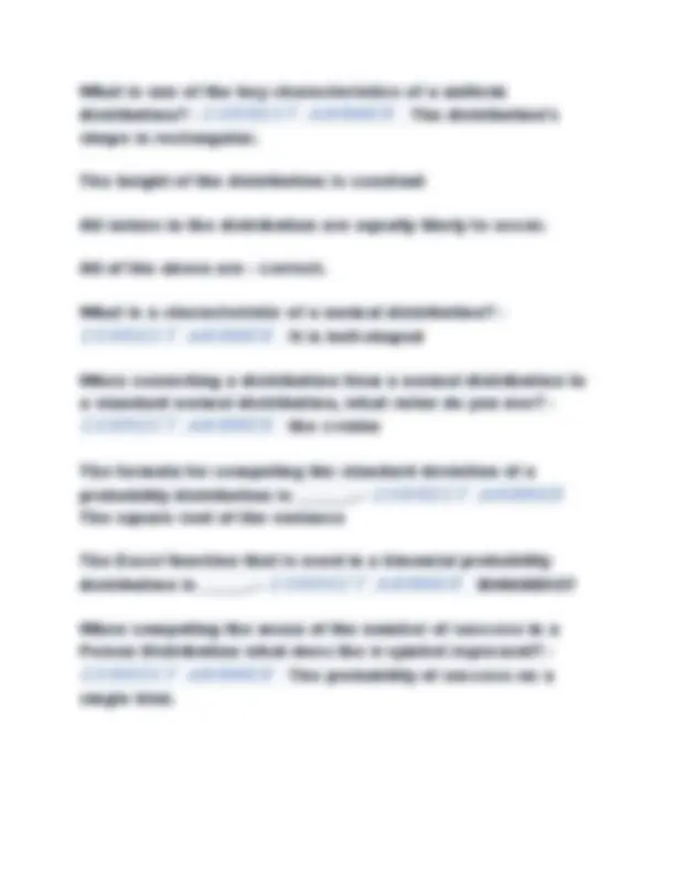 Business Statistics Final Exam: Practice Questions and Answers | Exams ...