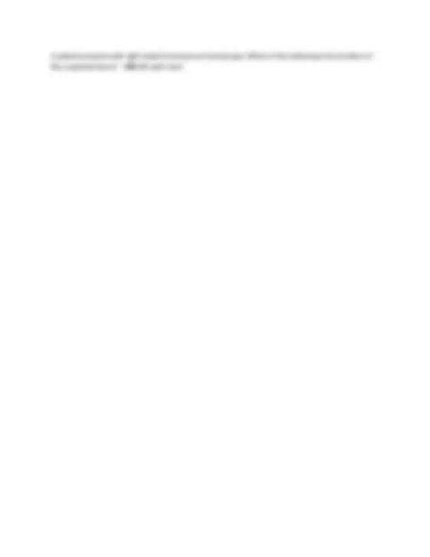Medical Case Scenarios: Diagnosis and Treatment | Exams Nursing | Docsity