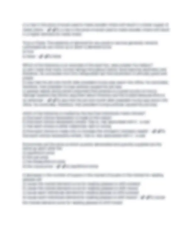 ECON 103 GMU Exam 1: Microeconomics Practice Questions and Answers ...