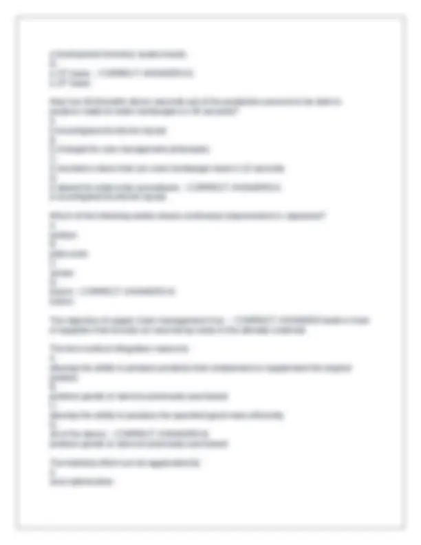 Supply Chain Management Exam Questions and Answers | Exams Advanced ...