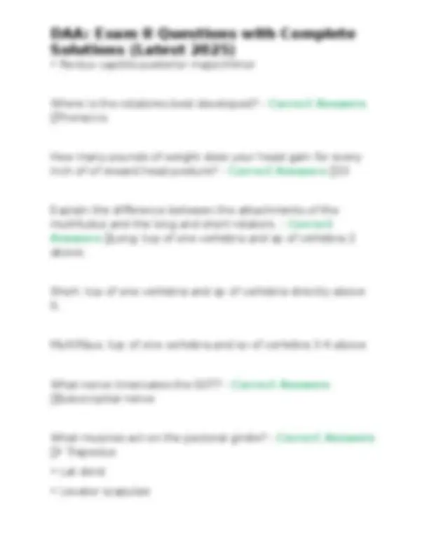 DAA Exam II Questions with Complete Solutions (Latest 2025) | Exams ...