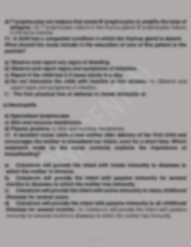 PATHOPHYSIOLOGY EXAM 2 PRACTICE EXAM 2024- 2025 QUESTIONS AND DETAILED ...
