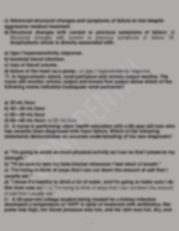 PATHOPHYSIOLOGY EXAM 2 PRACTICE EXAM 2024- 2025 QUESTIONS AND DETAILED ...