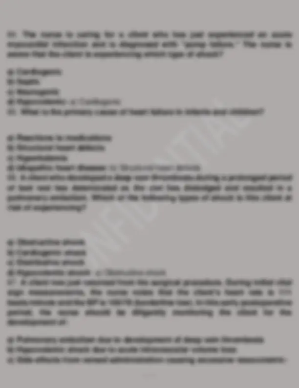 PATHOPHYSIOLOGY EXAM 2 PRACTICE EXAM 2024- 2025 QUESTIONS AND DETAILED ...