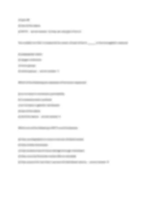 BIO 202 Exam 1 2023/2024: Multiple Choice Questions and Answers | Exams ...