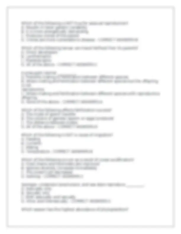 Marine Biology Test Exam: Questions with Correct Answers | Exams ...