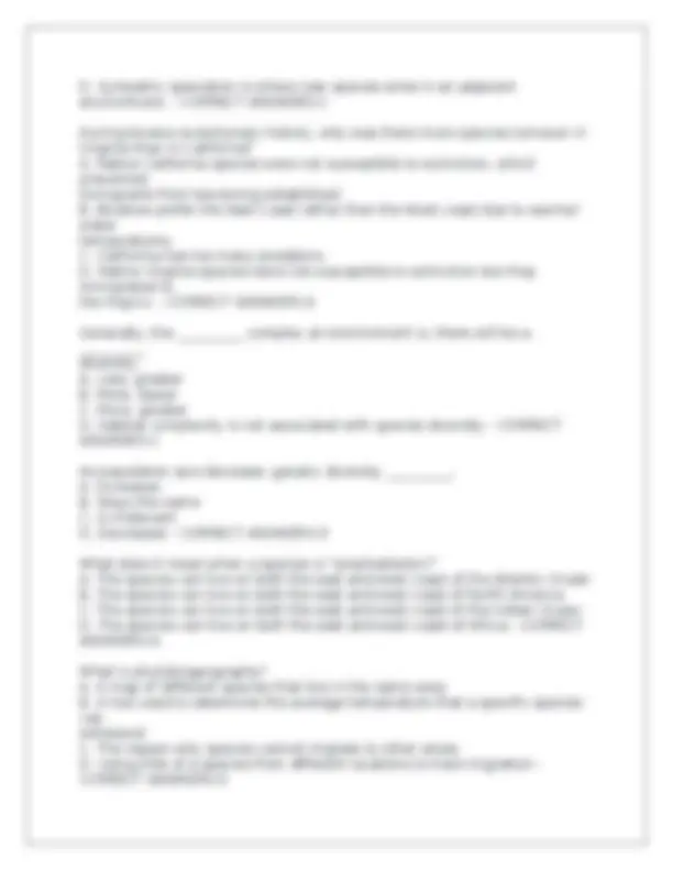 Marine Biology Test Exam: Questions with Correct Answers | Exams ...