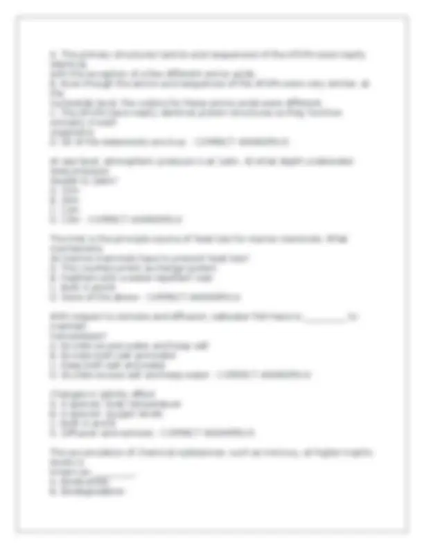 Marine Biology Test Exam: Questions with Correct Answers | Exams ...