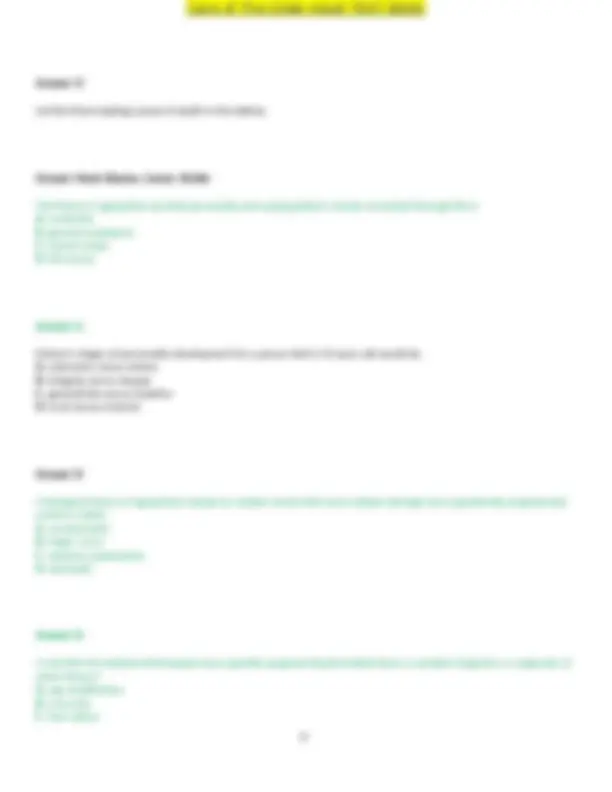 Care of the Older Adult: Test Bank with Multiple Choice Questions and ...
