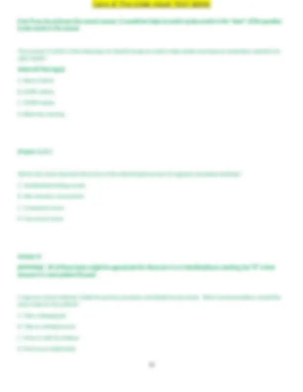 Care of the Older Adult: Test Bank with Multiple Choice Questions and ...